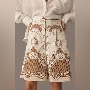 NWT Anthropologie Beatrice .b lace bermuda